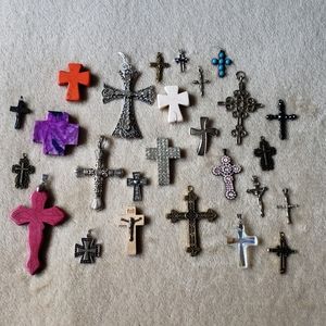 DIY CROSS CHARMS